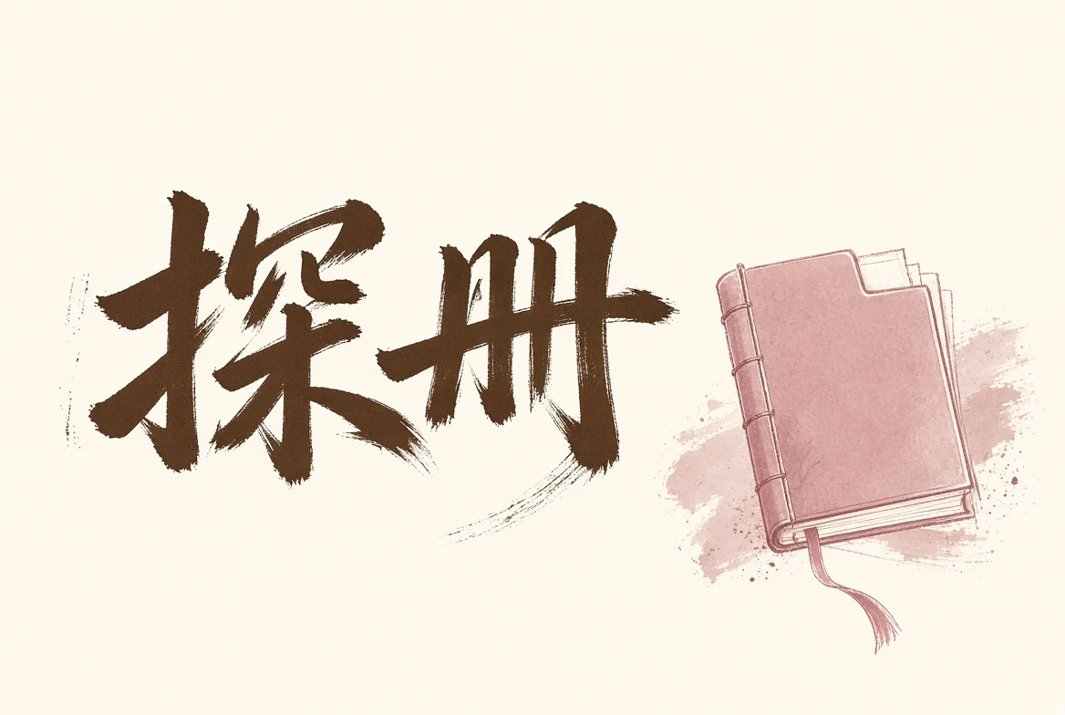 叠放的阅读册与布面函套